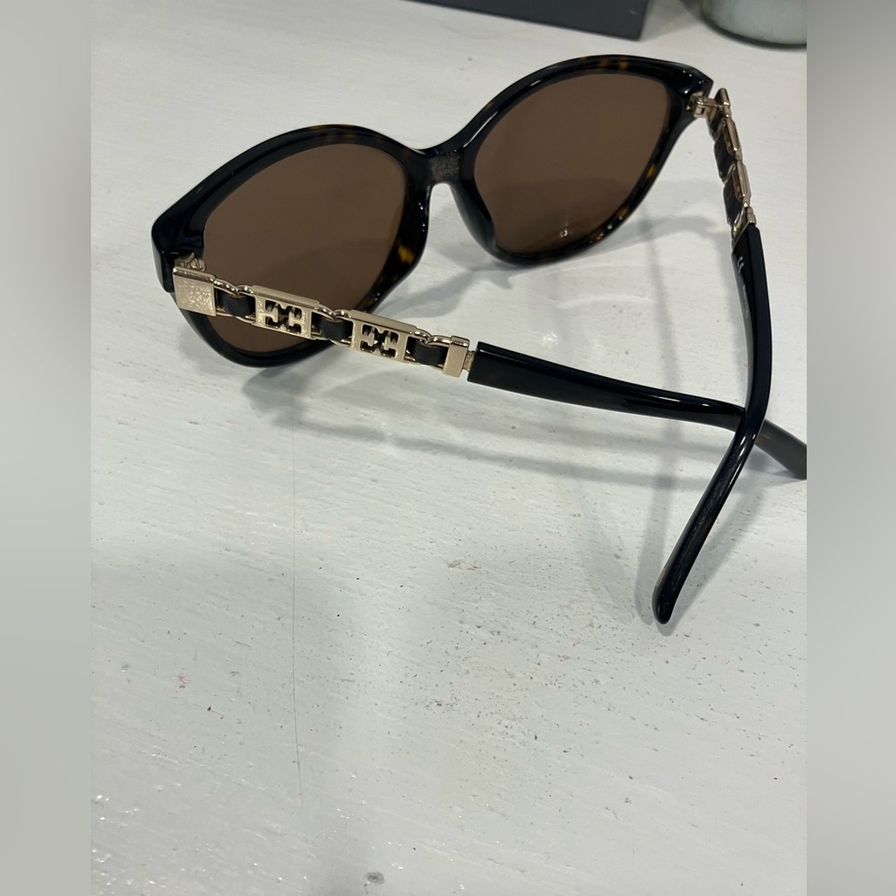 ESCADA *Made in Italy* SES 305 Polarized SUNGLASSES tortoise brown gold